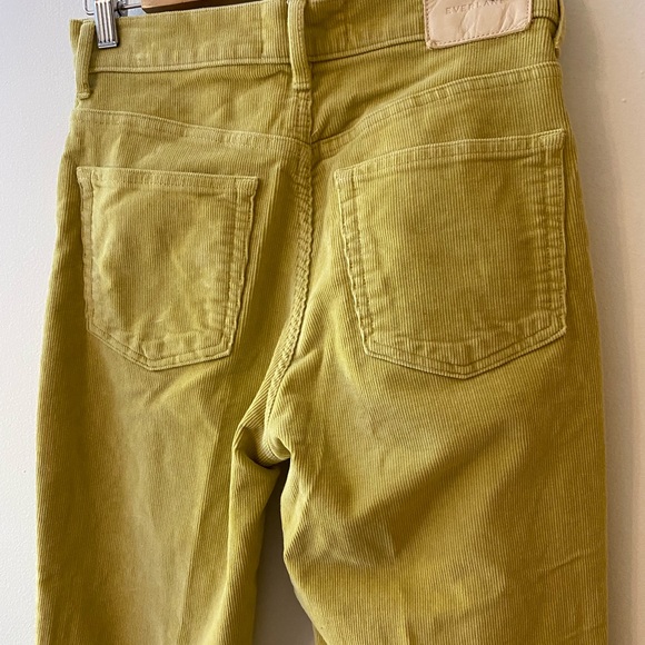 Everlane Muted Yellow Baby Cord Cheeky Yellow Crop Pants - Picture 8 of 9